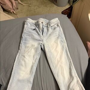 American Eagle Outfitters Light Wash Skinny Jeans